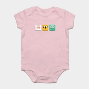 Jake, Finn and Bmo Baby Bodysuit